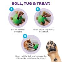 Outward Hound Nina ottosson dog snuffle n' treat bal groen - thumbnail