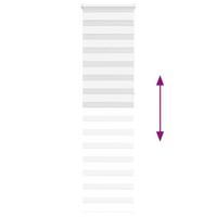 Zebra rolgordijn 55x230 cm stofbreedte 50,9 cm polyester wit - thumbnail