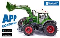 Siku Control op afstand bestuurbare Fendt 933 Vario tractor met voorlader en Bluetooth App besturing - thumbnail