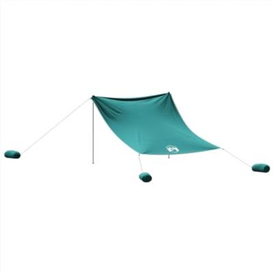 VidaXL Strandluifel met zandankers 304x300 cm groen