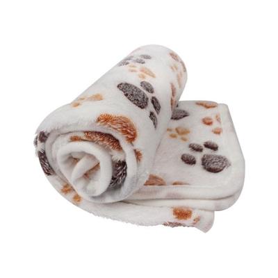 Zachte Pet deken winter hond kat bed mat voetafdrukken warme slaap matras kleine medium honden katten koraal fleece huisdier benodigdheden grootte: S