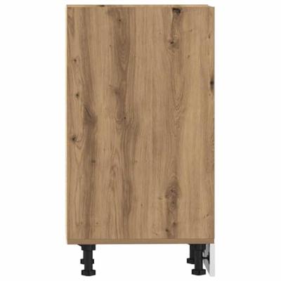 Onderkast Riga 30x44,5x81,5 cm bewerkt hout artisanaal eikenkleur