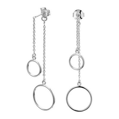 TFT Oorhangers Rondjes Zilver Gerhodineerd