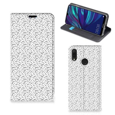 Huawei Y7 hoesje Y7 Pro (2019) | Hoesje met Magneet | Stripes Dots