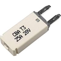 Hansor Circuit Breaker Mini, type 3. Manual Reset, 25A CBA3 Series 25A Zekeringautomaat standaard vlakzekering 25 A Wit 1 stuk(s) - thumbnail