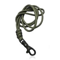 Paracord 50cm met Handige Haak - Army Green Black - thumbnail