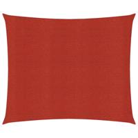 VidaXL Zonnezeil 160 g/m² 2,5x3 m hdpe rood - thumbnail