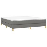 Bedframe zonder matras stof donkergrijs 180x200 cm - thumbnail