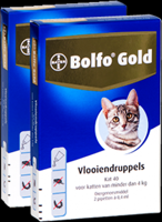 Bolfo Gold Vlooiendruppels Kat - Tot 4 kg - 40 mg 2 pipetten - thumbnail