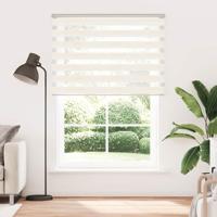 VidaXL Zebra rolgordijn 155x200 cm stofbreedte 150,9 cm marmerbeige - thumbnail
