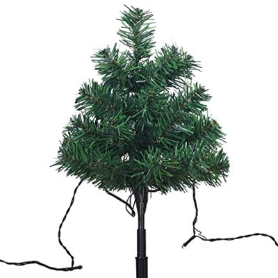 VidaXL Tuinpadkerstbomen 6 st met meerkleurige led's 45 cm pvc