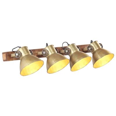 VidaXL Wandlamp industrieel e27 90x25 cm messingkleurig