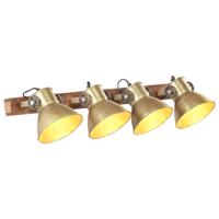 VidaXL Wandlamp industrieel e27 90x25 cm messingkleurig - thumbnail
