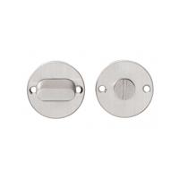 Intersteel Rozet met toilet-/badkamersluiting zonder venster plat 50x2mm - RVS - thumbnail