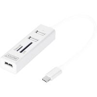 ASSMANN Electronic DA-70243 Wit geheugenkaartlezer - thumbnail