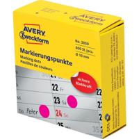 Avery-Zweckform 3850 Etiketten voor markeringspunten Ø 10 mm Magenta 800 stuk(s) Permanent hechtend Papier - thumbnail