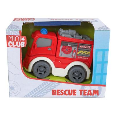 Mini Club Rescue voertuig free wheel 8cm
