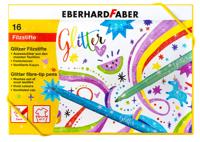Eberhard Faber ef-551016 viltstiften glitter doos 16 kleuren - thumbnail