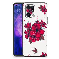 OPPO Find X5 Pro Bloemen Hoesje Blossom Red - thumbnail