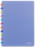 Atoma Tutti Frutti schrift, ft A4, 144 bladzijden, gelijnd, transparant blauw - thumbnail