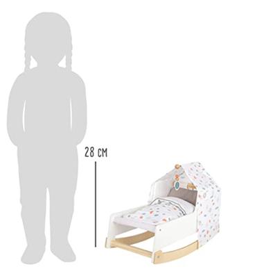 Small Foot houten schommel poppenbed little button