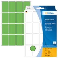 Etiket HERMA 2455 25x40mm groen 512stuks - thumbnail