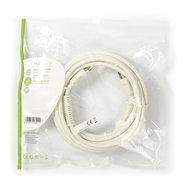 Coaxkabel 120 dB | IEC (Coax) Male - IEC (Coax) Female | 5,0 m | Wit