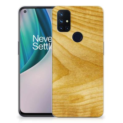 OnePlus Nord N10 5G | Bumper Hoesje | Licht Hout OnePlus Nord N10 5G | Bumper Hoesje | Licht Hout