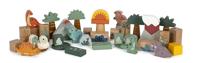 Small Foot - houten bouwblokken dino, 50dlg. - thumbnail