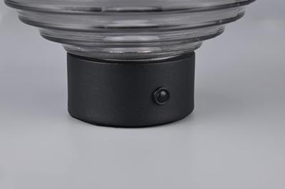 Trio Oplaadbare tafellamp zwartEarl smoke glas - R57771154