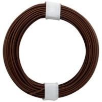 Donau Elektronik 118-8-D Draad 1 x 0.14 mm² Donkerbruin 10 m - thumbnail