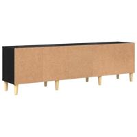 TV-kast met lade met plank met opslag Zwart eiken 150 x 30 x 45 cm Bewerkt hout - thumbnail