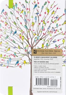 2026 Tree of Budgies Weekly Planner (16 Months, Sept 2025 to Dec 2026)
