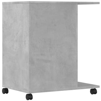 VidaXL Printerkastje met wielen 60x40x68,5 cm betongrijs