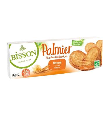 Bisson Palmier bladerdeegkoekjes bio 100 Gram Bisson Palmier bladerdeegkoekjes bio 100 Gram