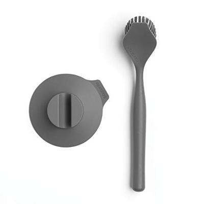 Brabantia Sinkside Afwasborstel Met Zuignaphouder - Donkergrijs