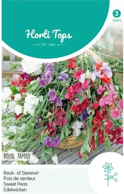 Zaden Lathyrus Reuk- of Siererwt Royal Family gemengd Hortitops - Hortitops
