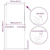 Doucherolgordijn 110x240 cm stofbreedte 106 cm - thumbnail