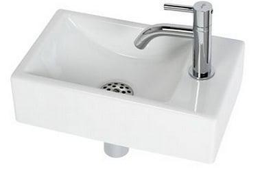 Plieger Fonteinset Austin 37x23 cm Wit Kraangat Rechts Plieger Fonteinset Austin 37x23 cm Wit Kraangat Rechts