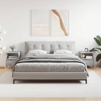 Nachtkastjes 2 st 40x35x50 cm bewerkt hout betongrijs - thumbnail