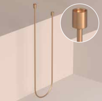 Doucheslang IVY Smoorth 150 cm Geborsteld Mat Koper PVD - thumbnail