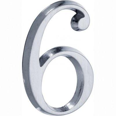 Artitec Mi Satori Huisnummer Roman 50mm-6 mat chroom Artitec Mi Satori Huisnummer Roman 50mm-6 mat chroom