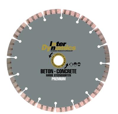 Inter Dynamics Diamantzaag Beton Premium 300x25,4mm - 320300 Inter Dynamics Diamantzaag Beton Premium 300x25,4mm - 320300