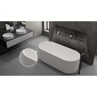 Ligbad Vrijstaand Ideavit Archtec Rock 170x75x60 cm Wit Ideavit - thumbnail