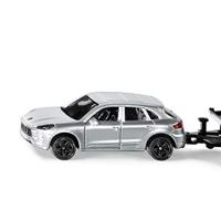 Siku Auto met aanhanger en sportauto (1:55) - thumbnail