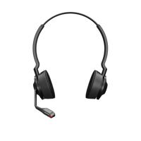 Jabra Engage 55 draadloze stereo headset met Link 400 USB-A DECT adapter - met noise cancelling microfoon en groot bereik - gecertificeerd voor Google Meet en Zoom, werkt met andere platformen - zwart - thumbnail