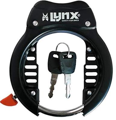 Lynx ringslot - fietsbasislot (extra breed) - zwart