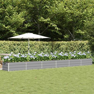 Plantenbak Lichtgrijs 600 x 80 x 45 cm Staal