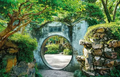 Alexsar Art Tuindoek stone gate 140x90cm