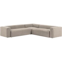 Kave Home 6-zits Hoekbank 'Blok', kleur Beige